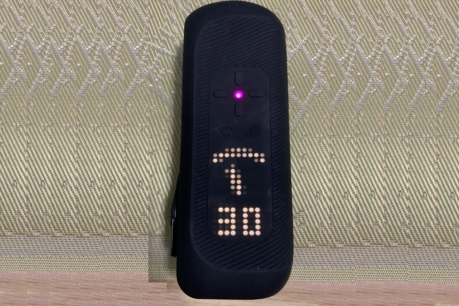 The Handy 2 Pro affiche une intensité de mouvement réglée sur 80.